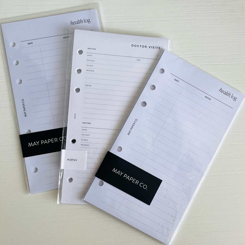 8Lotus + May Paper Co. Health Bundle | Personal Rings